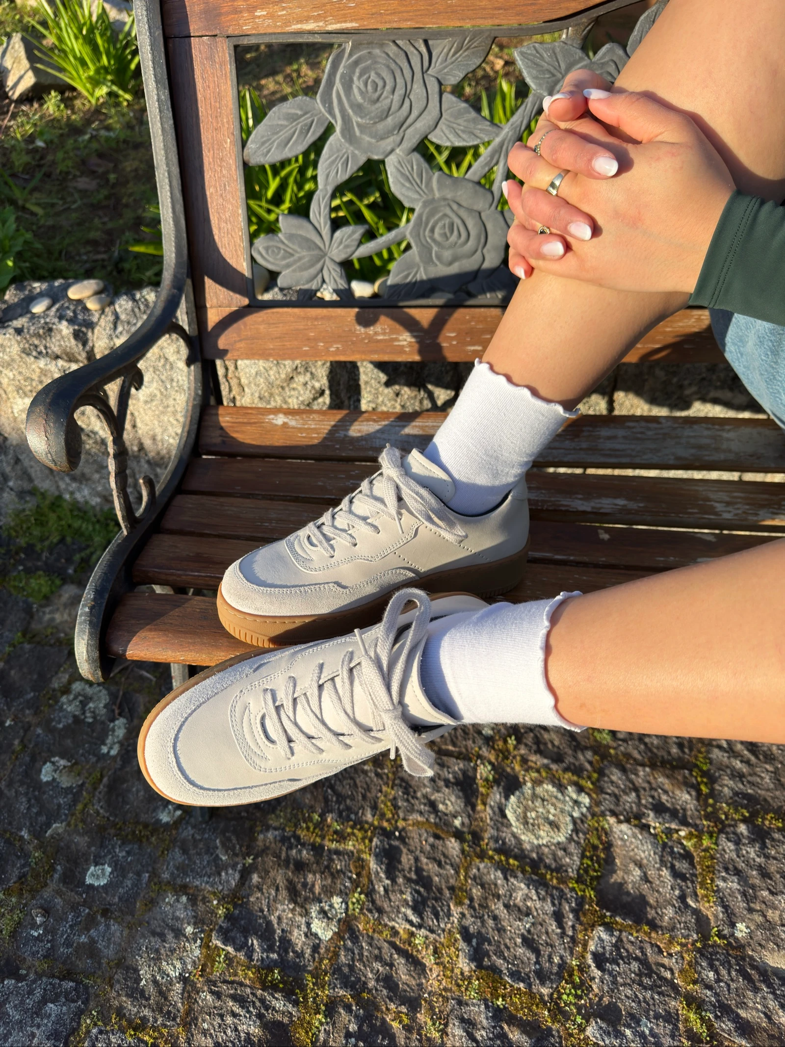 MHL Bejes sneakers van leer. – photo 10